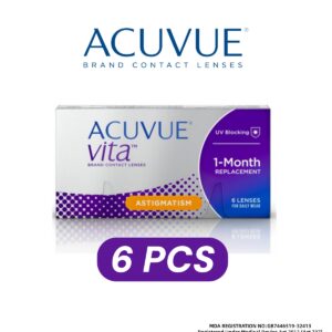 Acuvue Vita Toric Monthly Disposable Clear Lenses (6pcs)