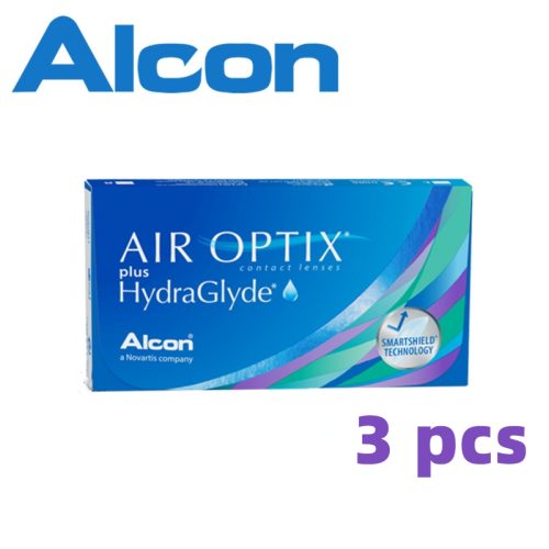 Alcon Air Optix Plus HydraGlyde Silicone Hydrogel Monthly Disposable ...