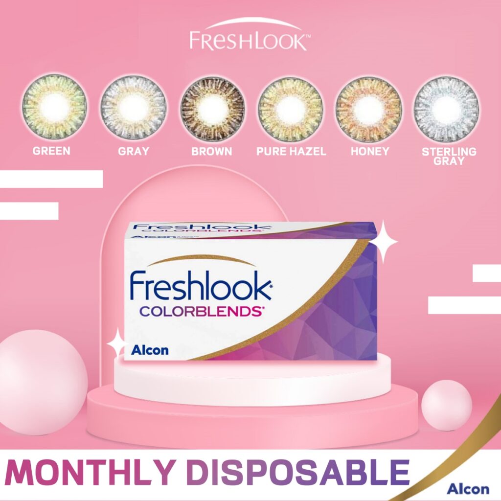 Freshlook Colorblends Cosmetic Monthly Disposable Contact Lenses Pcs My Lens