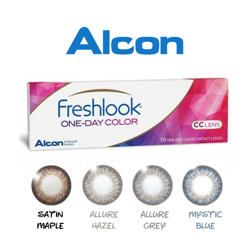 Alcon Freshlook One Day Cc Lens Color Cosmetic Contact Lenses Daily Disposable 10 Pcs My Lens