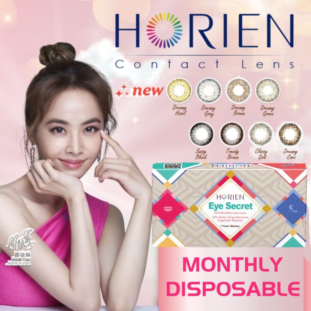 Horien Eye Secret 38% Monthly Disposable Hydrogel Soft Color Contact ...