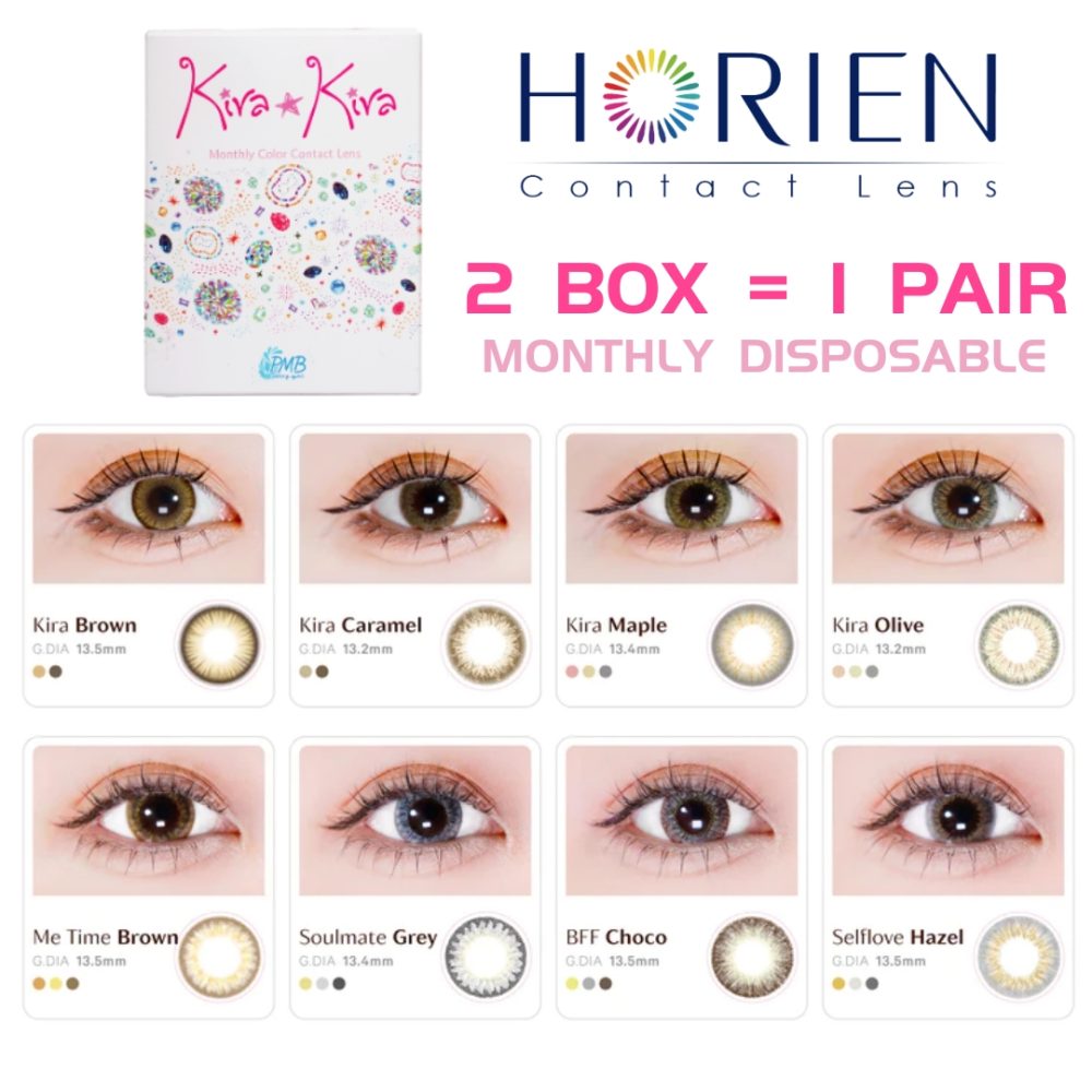 Horien Eye Secret Kira Kira Monthly Disposable Hydrogel Soft Contact ...