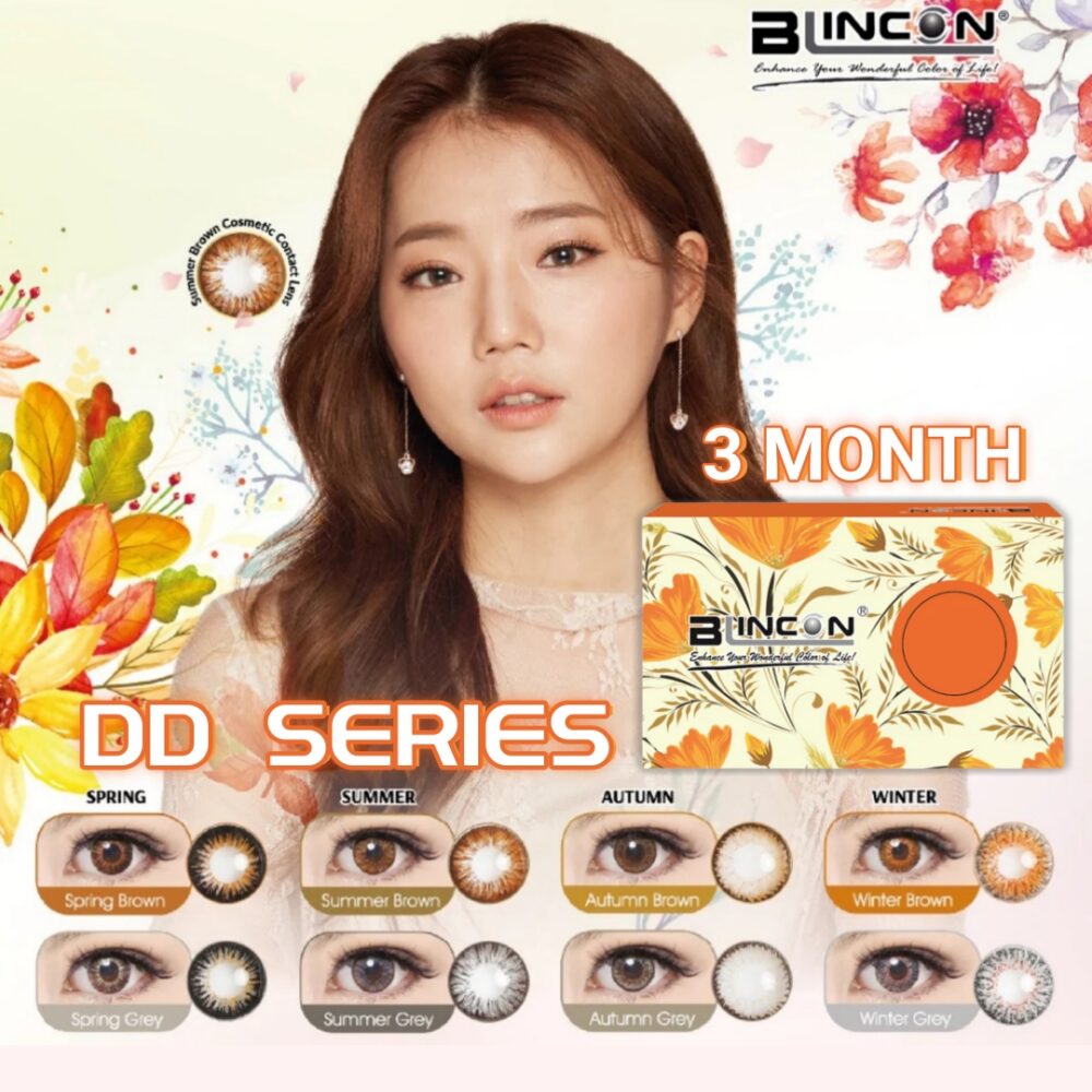 Blincon Dd 3 Months Disposable Cosmetic Color Contact Lenses (2 Pcs 