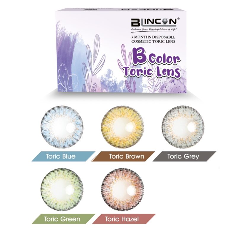 Blincon B-Toric Color 3 Months Disposable Astigmatism Contact Lenses (2 ...