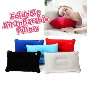 Portable Air Inflation Pillows Outdoor Travel Foldable Air Pillow Sleep Pillow Camping Tent Camping Cushion Headrest