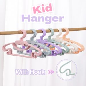 (1 PCS) Ribbon Kids Hanger Baby Clothes Anti Slip Flexible Hanger Toddler Infants Cartoon Premium Children Cloth Hanger