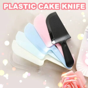 (1 PC) Cake Bread Knife Cutter Individual Packaging One Time Use Disposable Cake Knife Birthday Cake Knife