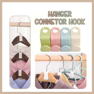 (1 pcs) Mini Hanger Connector Hooks Seamless Wardrobe Rack Holder Space Saving Stackable Clothes Plastic Hanging Hook