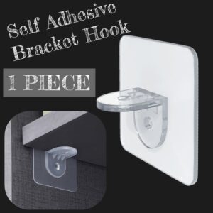 (1 pcs) Self Adhesive Bracket Hook Seamless Nail Free Wall Bracket Layer Support Multifunction Non-perforated Partition