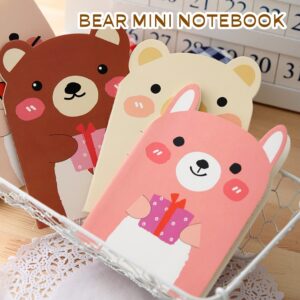 Cute Bear Cartoon Mini Notebook Large Writing Booklet Notepad Writing Pad School Memo Book Student Stationery Children
