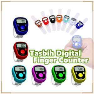 (1 PCS) Tasbih Digital Finger Counter Digit LCD Display Finger Ring Hand Electronic Tally Counter