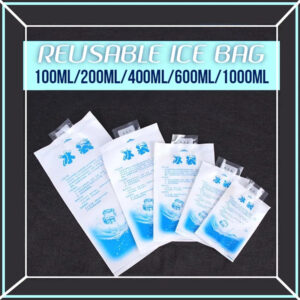 (1 PC)100/200/400/600/1000ml Reusable Ice Bag Breast Milk Refrigeration Water Injection Cooler Pack Frozen Bag Storage
