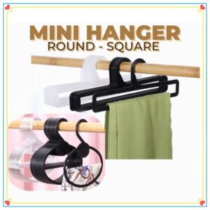 (1 PC) MINI HANGER TUDUNG BAWAL SHAWL Round Square Scarf Tie Belt Plastic Display 13CM/14CM/17CM/22CM/25.5CM Oval