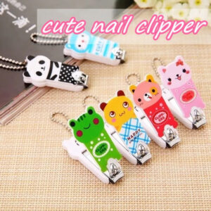 (1 PCS) Cute Animal Nail Clipper Cartoon Design Nail Cutter Manicure Pedicure Tools with Key Chain Creative Nail Scissors