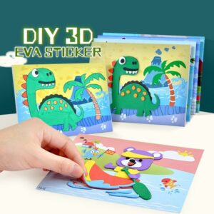 (1 pcs) 3D Foam DIY EVA Sticker Kid Pre- Cut Art Craft Kits Children Fun Activity Early Educational Cute Cartoon Toys
