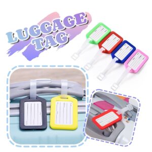 Travel Luggage Tag Waterproof  Suitcase Accessories Plastic Name Address List Contact Information Label ID Card Holder
