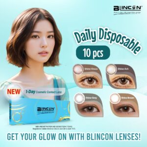 (10 PCS) Blincon Shine 1 Day Cosmetic Color Daily Disposable Contact Lenses